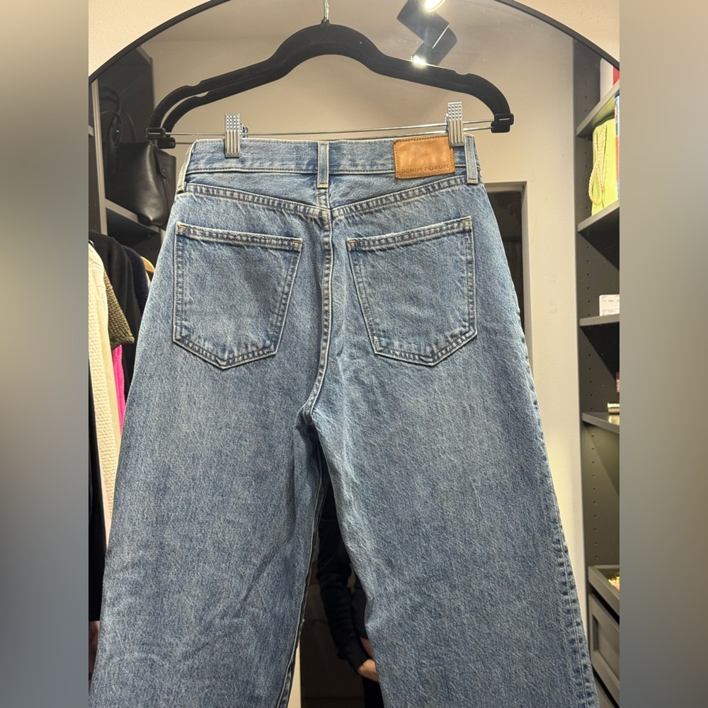 Denim Forum The Farrah Hi-Rise Wide Jeans Size 27 - Picture 4 of 7